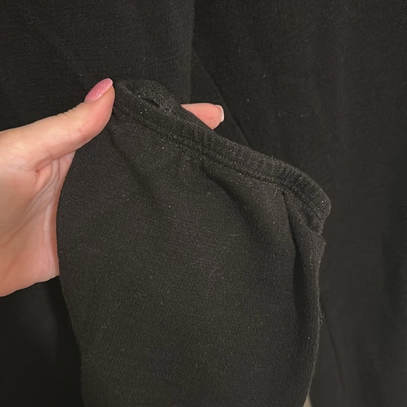 Monrow Supersoft Drawstring Black Pants - Picture 4 of 6